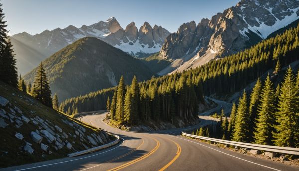 Les routes sinueuses des Alpes offrent un décor magique
